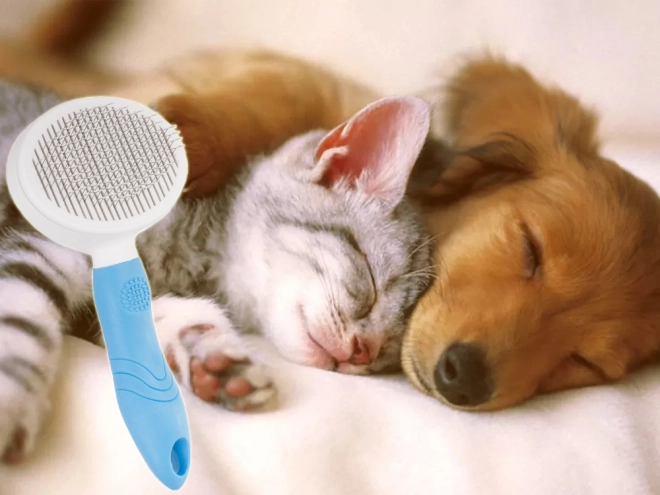 Zelfreinigende borstel voor honden en katten