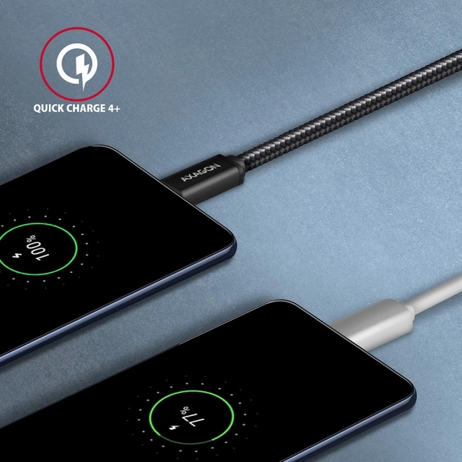 Kabel USB-C naar USB-A 1,5 m USB 3.2 Gen 1 3A ALU gevlochten