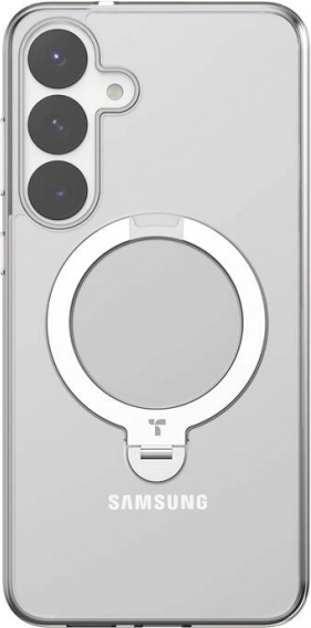 Telefoonhoesje Torras Ostand Spin Series voor Samsung S25 transparant