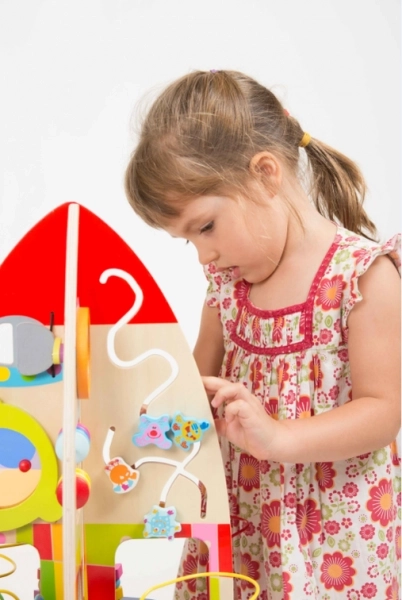 Houten Educatieve Speeltafel Raket