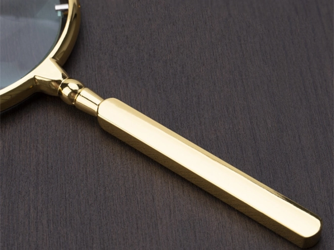 Gouden handmatige leesloep met 6x vergroting