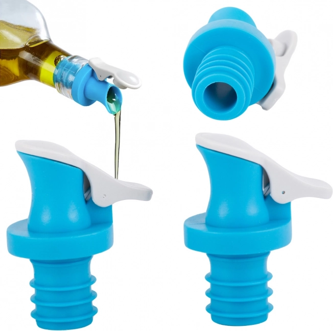 Olieflessendoseerder met dop - set van 2 stuks