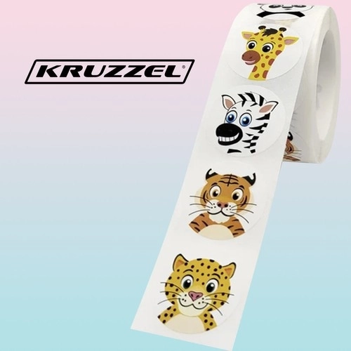 Motiverende stickers - rol 500 stuks. Kruzzel 22947
