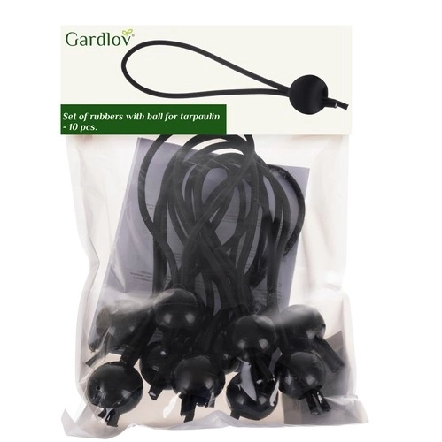 Set elastische banden met balletje voor schuilplaatsen - 10 stuks