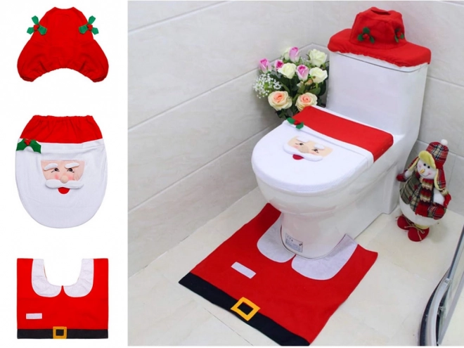 Kerstbadkamerset met Santa Claus-motief