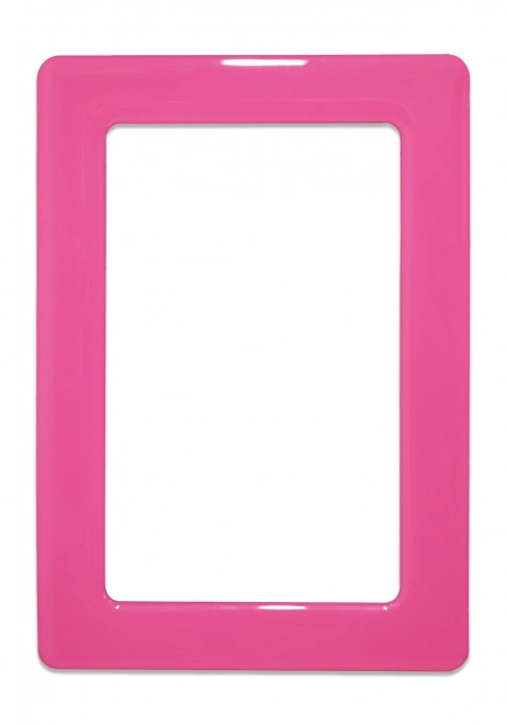 Magnetisch zelfklevend frame van grootte 12,3x8,1 cm - roze