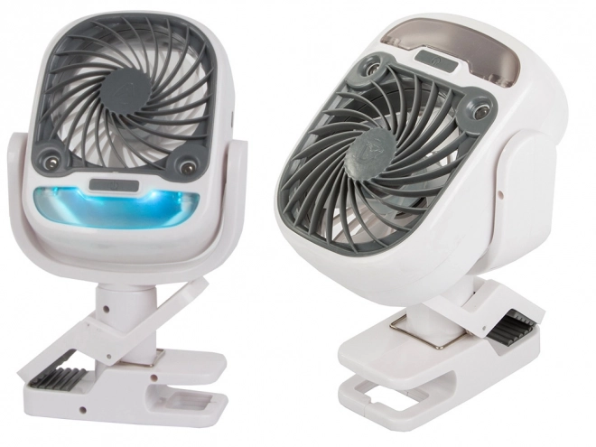 USB tafelventilator met RGB-achtergrondverlichting en luchtbevochtiger 2-in-1