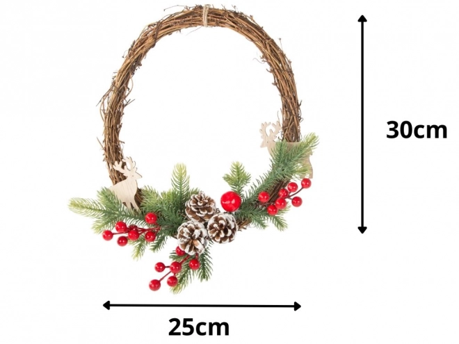 Kerstdecoratieve guirlande met versieringen