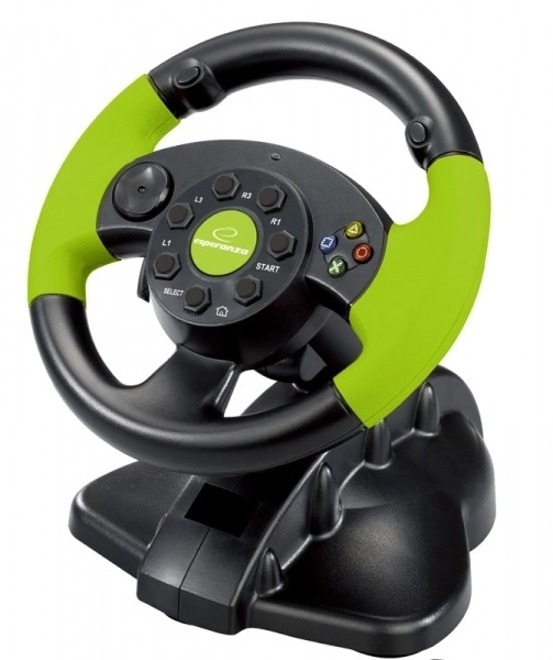 Compact gaming stuurwiel HIGH OCTANE voor PC/PlayStation/Xbox