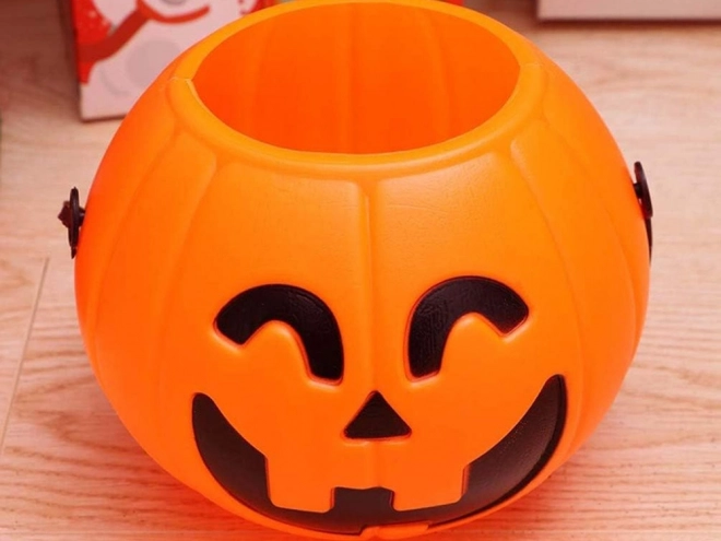 Pompoen emmer voor Halloween snoepjes