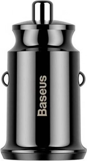 autolader BASEUS Grain 2× USB 5 V 3,1 A zwart