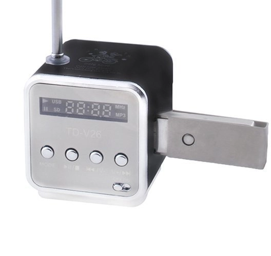 Draagbare Bluetooth-luidspreker met radio en LCD-scherm TD-V26