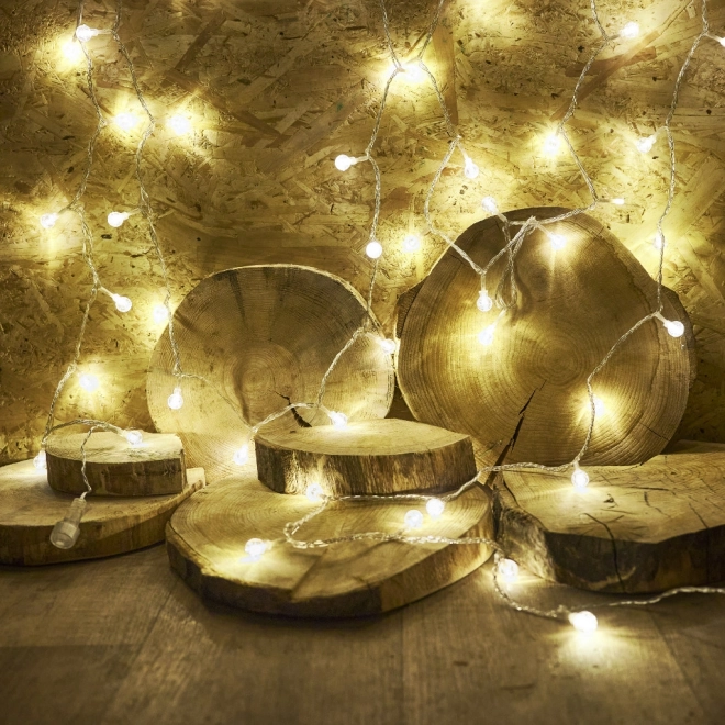 Kerstverlichting bollen 100 LED, warm wit, 10m