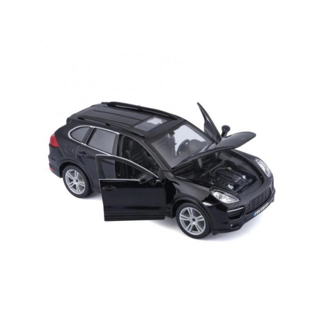 Metalen model Porsche Cayenne Turbo zwart 1/24