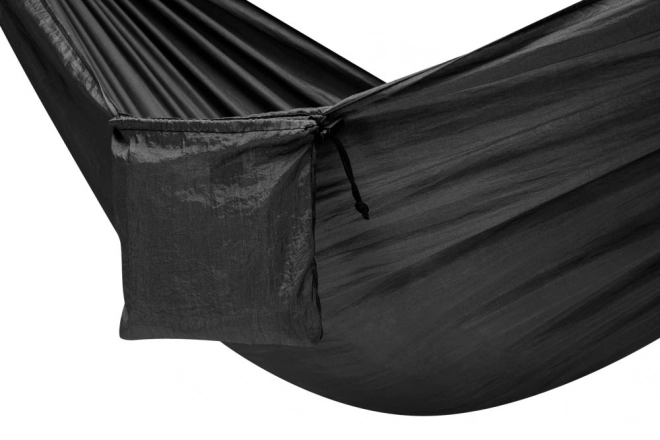 Zwarte toeristische kampeerhangmat 260 cm