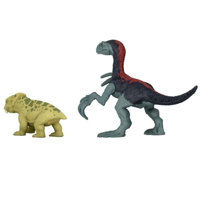 Minifiguurtjes van dinosaurussen uit de film Jurassic World: Dominion