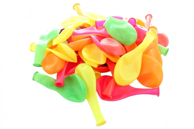 Neon ballonnetjes opblaasbaar 26 cm - 100 stuks