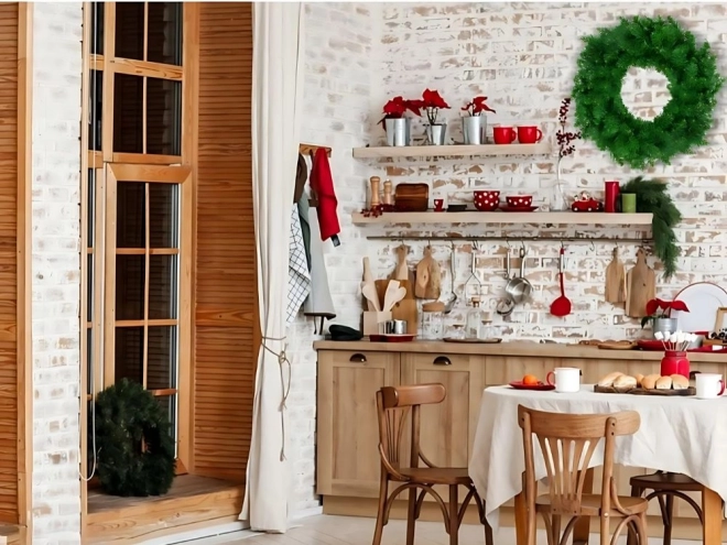 Kerstdecoratieve krans 50 cm