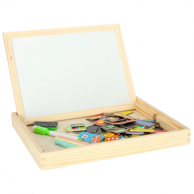 Houten magnetisch bord - stad