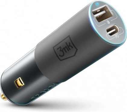 3mk hyper autolader 100w snelle autoadapter met usb‑c en usb‑a