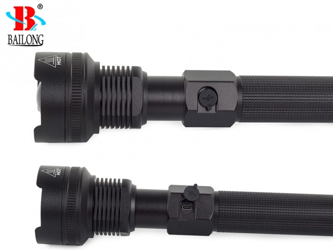 Militaire tactische zaklamp met LED Cree XHP70 en zoom van Bailong