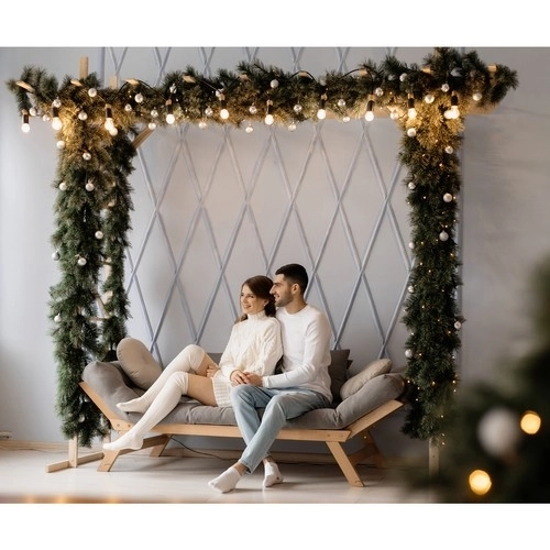 Kerstguirlande / decoratie 2,7 m HQ Ruhhy 22323