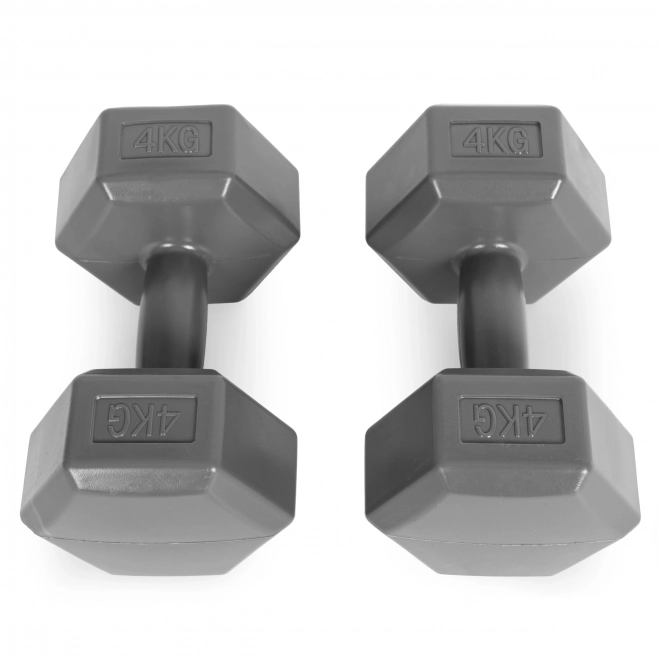 Hexagonale halters 2x4 kg grijs ModernHome