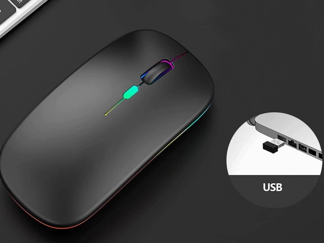 Slanke bluetooth muis 2,4 GHz voor pc en laptops