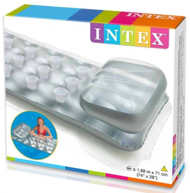 Uppompbare matras met hoofdkussen voor op het strand Intex