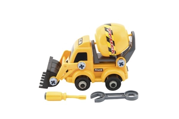Schroefconstructie machine met plastic accessoires