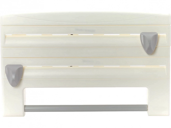 Dispenser voor folies en papieren handdoeken 4-in-1