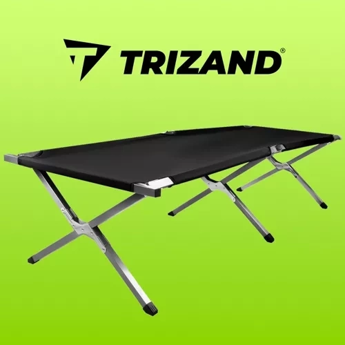 Opvouwbaar reisbed / toeristisch bed zwart Trizand