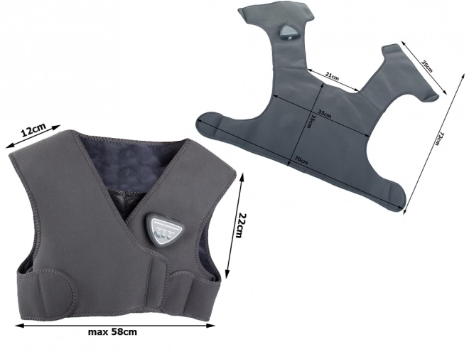 Draadloze verwarmings- en massagevest