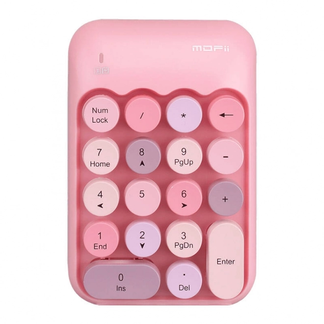 Draadloos numeriek toetsenbord MOFii X910 roze
