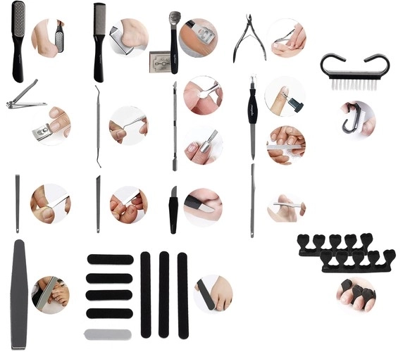 Pedicureset - 26 stuks - Soulima 21447