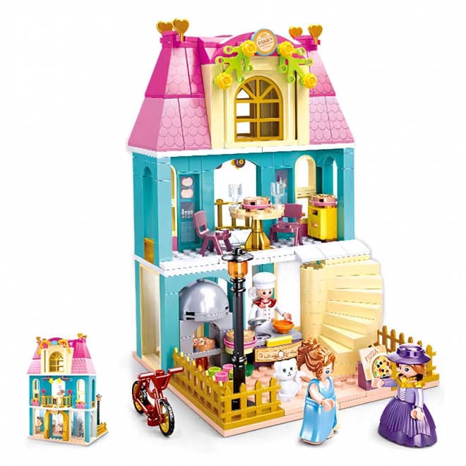 Sluban Girls Dream Village M38-B0875 Twee verdiepingen huis met zolder