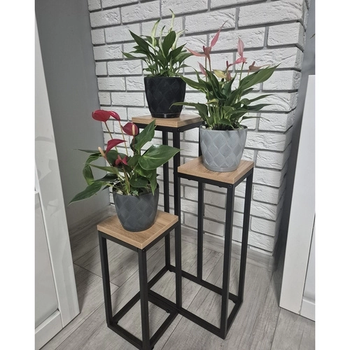 Ruhhy plantstandaard loft 3 niveaus