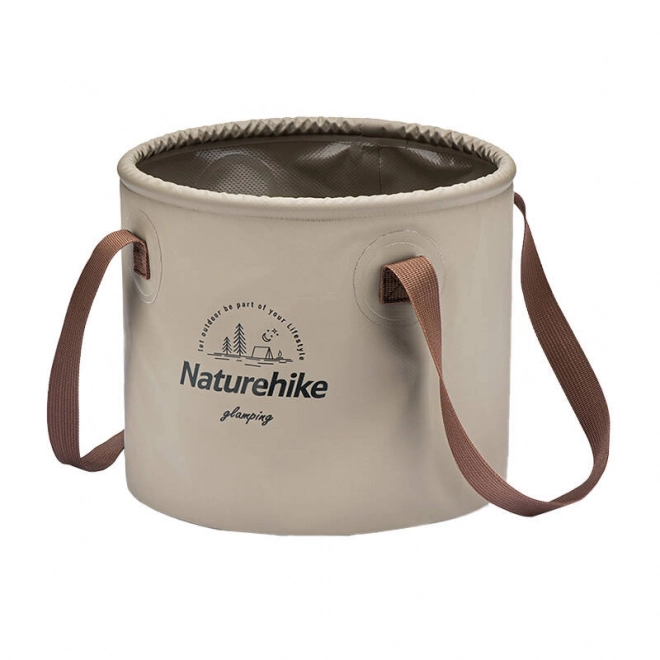 Naturehike 10L ronde opvouwbare emmer NH20SJ040 lichtbruin