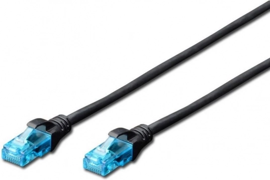 Patchkabel U/UTP cat.5e PVC 1 m zwart