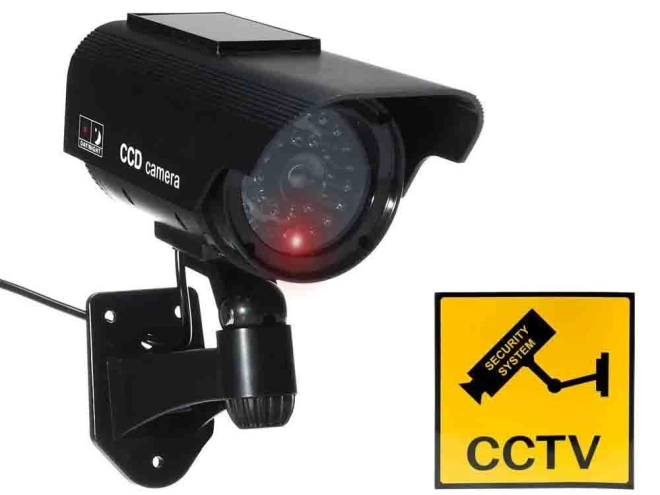 Buitenwand Dummy Camera met LED en Zonne-energie