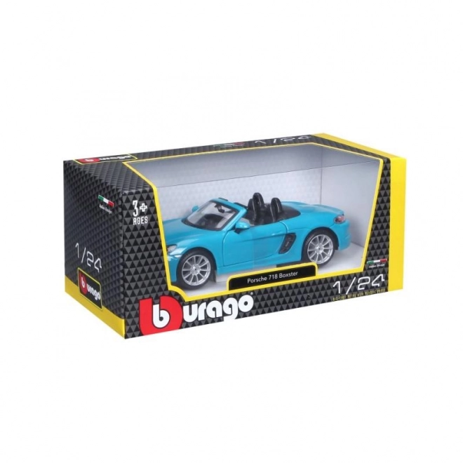 Bburago 1:24 Porsche 718 Boxster Blauw