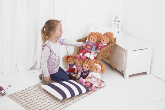 Meisjesjurk met hert voor pop BIGJIGS