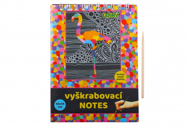 Krasschrift notitieboek 10x14cm / 10 vellen