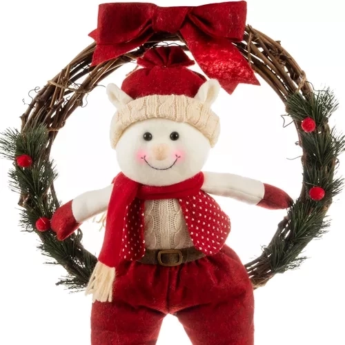Kerstkrans voor de deur Elf Ruhhy