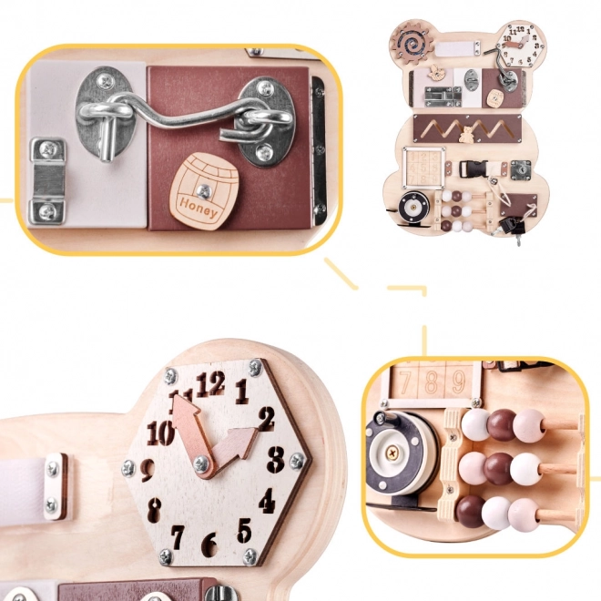 Montessori sensorisch bord - teddybeer