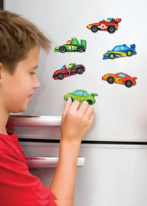 Productie en schilderen - raceauto's