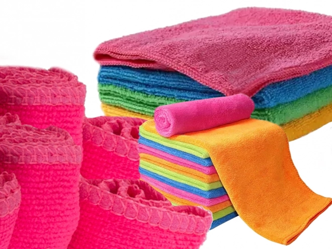 Set van reinigingsdoekjes van microvezel