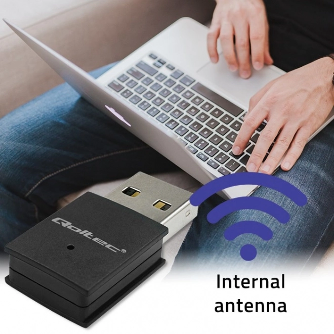 Draadloze mini-adapter Wi-Fi en Bluetooth 4.0 USB