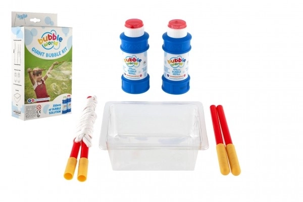 Bellenblaas set - maken van professionele bellen + vulling 350 ml in doos 15x27x6cm