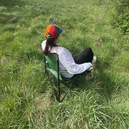 Visser / kampeer vouwstoel / fauteuil - groen